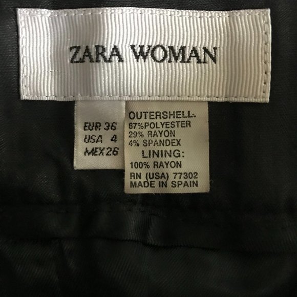 Zara Front and back cut black skirt_Size 4. - Picture 6 of 6